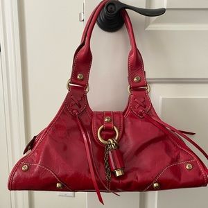 Francesco Biasia Red Leather Bag